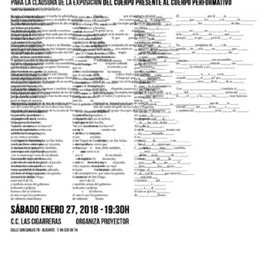 27.01.2018 Lectura Performática