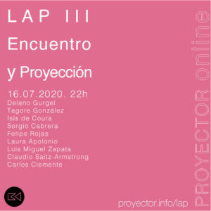 16.07.2020. Presentación y Proyección del LAP III